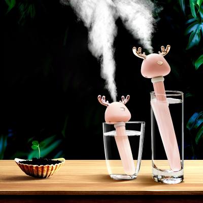 China Portable USB Travel Air Humidifier Mini Humidifier Cool Mist Car Humidifier for Travel Office for sale