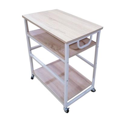 China Storage Customized 3 Tier Serving Cart Home Decor Shelf With Wheels Restaurant Kitchen Meal Delivery Food Serving Cart for sale