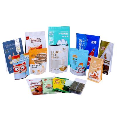 China Eco-friendly Eco-friendly Recycled Kraft Paper Edible resealable Packaging Plastic waterproof Mylar Ziplock Bags for sale