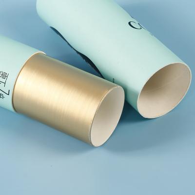 China Recyclable Customized Logo Round Cylinder Kraft Paper soft Tube Packaging Box for sale