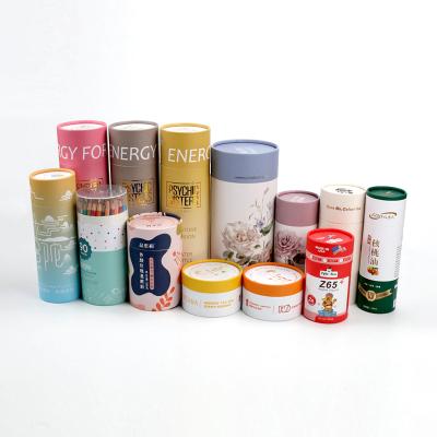 China Eco-friendly Jubilance Wholesale Luxury Cylinder Paperboard Childproof Tea Tube Packaging Paper Cosmetic box for sale