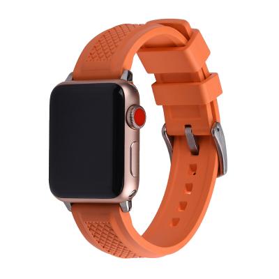 China 20mm 22mm Waterproof Quick Release FKM Rubber Watch Band Compatible with Apple Watch Traditional Watch for sale