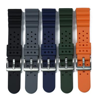 China Quick Release Pins Shenzhen TPSIV Silicone Rubber Watch Strap Charms Watch Band For Galaxy Active for sale