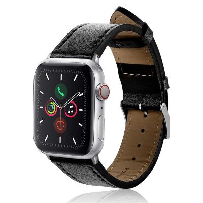 China New Arrival Leather Engravable Watch Strap 40mm 44mm Sublimation Apple Watch Band for sale