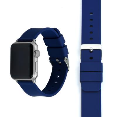 China Quick Release Silicone Rubber Watch Strap 20mm 22mm For Apple Watch Band 38mm Sport Type 42mm for sale