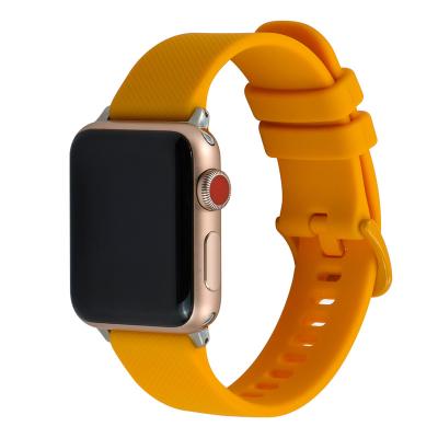 China Wholesale Rubber Running Strap Multi Color Silicon Smart Watch Quick Release Apple Watch Strap 6 5 4 for sale