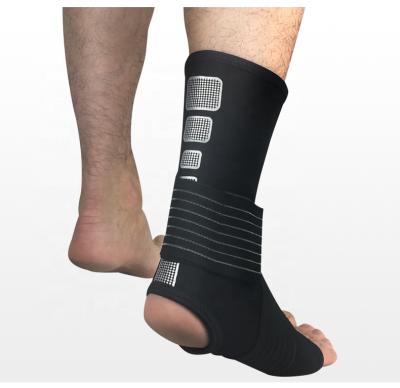 China Light And Thin Elasticity Adjustable Adjustable Compression Ankle Support Wrap Elastic Ankle Brace For Men And Women for sale