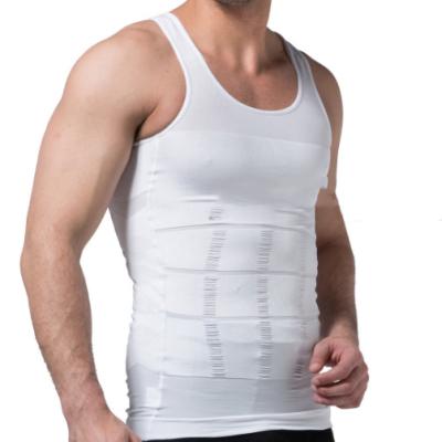 China Breathable and Comfortable Antibacterial Body Shaper Slimming Vest Men's Body Shaping Vest for sale