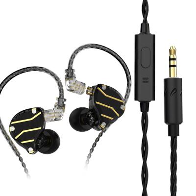 China High Fidelity In-ear QKZ ZXN Professional Metal Sport In Ear Earphone With Microphone Music Earbuds for sale