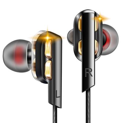 China In-Ear QKZ AK4 Metal HIFI Low Ear Headphones Headphones DJ Stereo Earbuds for sale