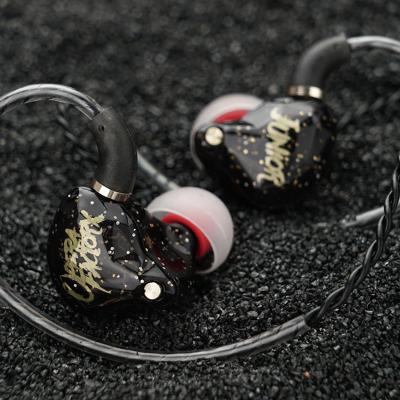 China Headphones OS1 DJ Bass Headset Super HIFI Noise Reduction 2Pin In Ear Noise Canceling Headphones With MIC for sale