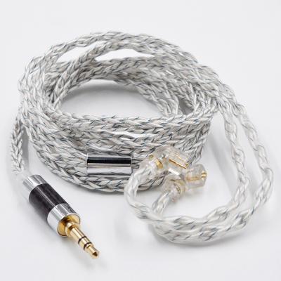 China For Earphone KZ 8 Core Silver/Blue Mixed Update Wire 90-8 2pin Detachable ZSN ZSN pro ZS10 pro for sale