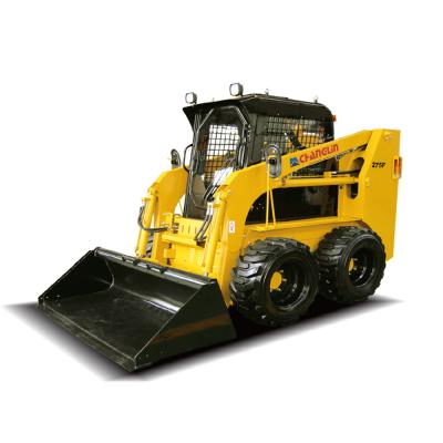 China Mini-China-Skid-Steer-Ladegerät 0,53 Cbm mit verschiedenen Anhängen zu verkaufen