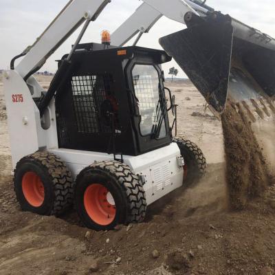 Cina 275F 55KW 0,7 Tonnes Compact Skid Steer Loader 0,53M3 Con sistema di trasmissione di potenza in vendita