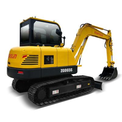 Chine petite mini-excavatrice ZG065S Conception ergonomique avec espace de conduite spacieux à vendre