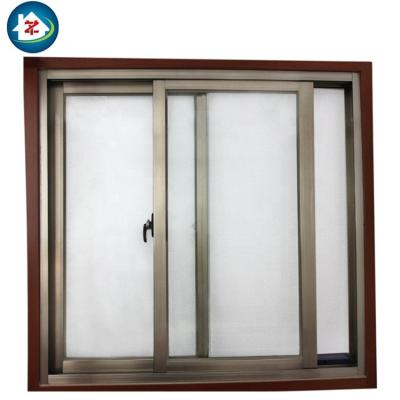 China Sliding 36 x 48 Aluminum Removable Green Glass Sliding Window for sale