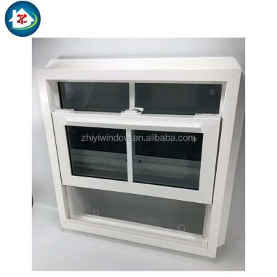 China Sliding High Quality American Style UPVC / PVC Profile Double Tempered Glazing Hung Lifting Window for sale