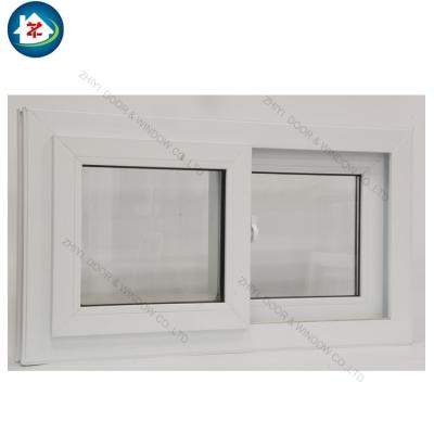 China Sliding Standard Size Hospital Door Stained Glass White Or Wooden Color Upvc Sliding Window for sale