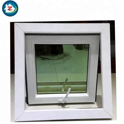 China Standard swing small size frosted bathroom ventilation cheap price upvc glass tent window for nepal market for sale