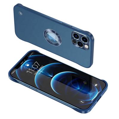 China Anti-drop Magnetic Wireless Charging Phone Case For iPhone 13 Pro Max 13Pro Translucent Frameless Cover For Mini 13 Soft Back Case for sale