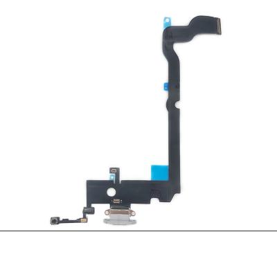 China New Anti-drop Repair USB Dock Socket Charging Jack Connector Board Flex Cable Left Plug With Microphone Mic For IPhone X XR XS Max 8 Plus for sale