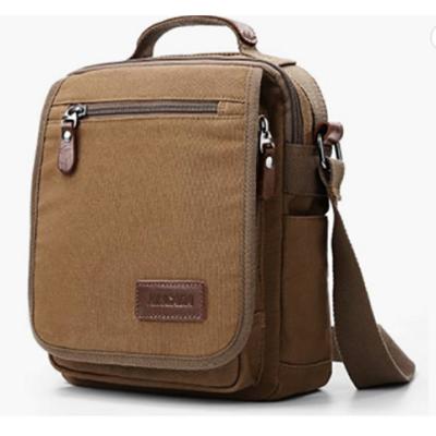 China Waterproof 2023 Men Bag Canvas Shoulder Travel Man Purse Cross - Body Bags For Work Business for sale