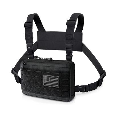 China diseño táctico militar de nylon de Rig Bag With Laser Cut Molle del pecho del bolso 1000D en venta