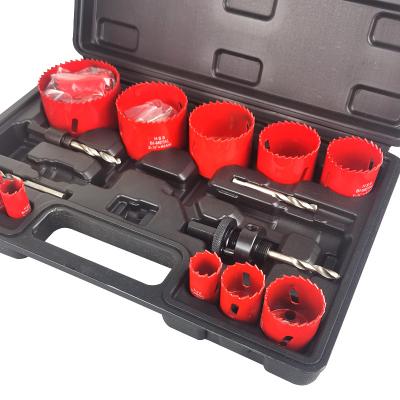 China Metal Drilling HSS M42 Hole Saw Bimetal Cutter Set 20Pcs HSS Hole Saw Kit For PVC for sale