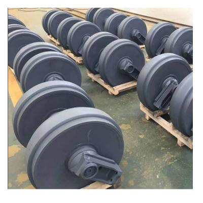 China Undercarriage Parts DX300 DX225 DX200 DX80 DX60 Mini Excavator Idler Wheel Excavator Bulldozer Parts Front Idler Roller for sale