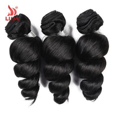 China Wholesale Black WAVE Lida #1B Brazilian Loose Curly Hair Extensions WAVE Hair Products For Black Women for sale