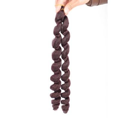 China Hot Selling Pre Stretched Braiding Hair Extensions Long Loose Wave Synthetic Hair Extensions New Pre Stretched Crochet Braiding Hair For Women Synthetic Braiding Hair for sale