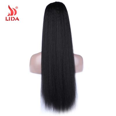 China Synthetic Straight Curly Long 30inches Curly Drawstring Ponytail Hair Extension Lida All Color In Running Ponytail for sale