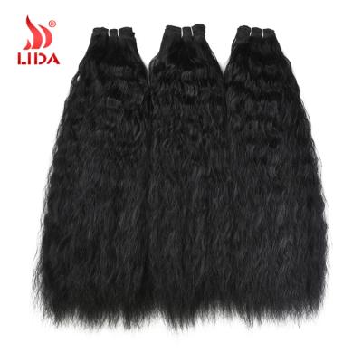 China Curly Loop Lida Synthetic New Bohemian Hair Weaving 18-24 Inch Natural Black Color Curls Hair Extension à venda