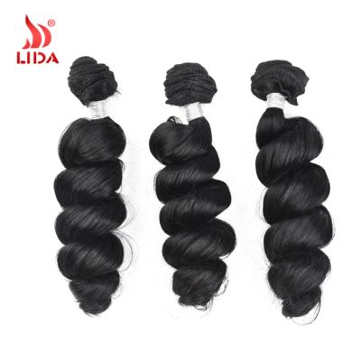 China Good Quality Loose Wave Lida Wave Hair Extension 18-24 Color Loose Synthetic Hair Black Synthetic Hair Loose Wave Hair à venda