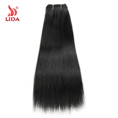 China Yaki Black Yaki Silk Straight Weave Bundles Extensions 1B# Hair Extensions Futura Hair Weaving Fiber for sale