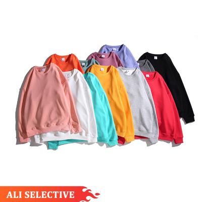 China Winter Anti-Wrinkle H2082F Anti-Wrinkle H2082F Cotton Crewneck High Quality Thick Fleece Sweatshirts Top Sale Men's Oversized Sweatshirts for sale