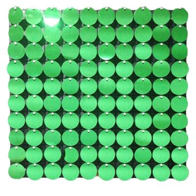 China Integrated Splicing Ceilings DIY Air Panel Wedding Display Backdrop Wall Green Shimmer Panels Active Decorative Sequin for sale