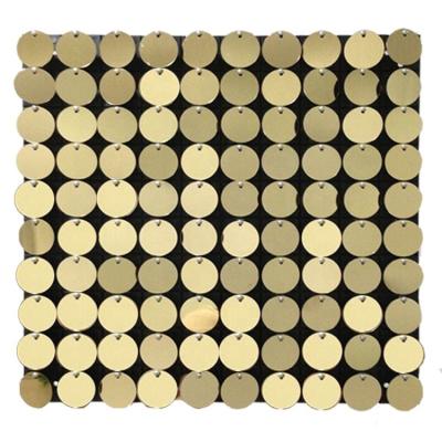 China Home Wind Art Pattern Billboard Modern Wall Decoration Active Air Design POT Custom Print Shimmer Wall Panel Sequin Material for sale