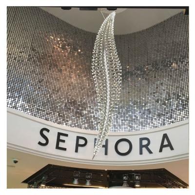 China Embedded Ceilings Shop Fascia Panel Decoration Signboard Sequin Wall Panel Backdrop Shimmer for sale