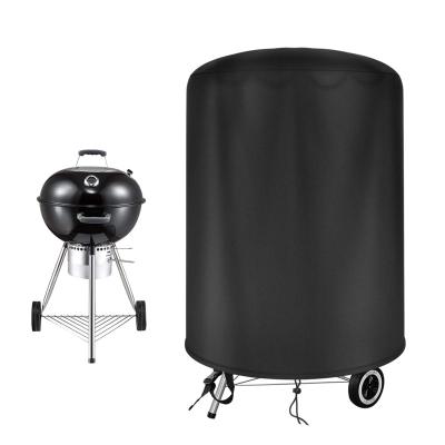 China Dustproof Round BBQ Cover for Weber 57cm, Kettle BBQ Cover for Weber 57cm 47cm Grill Cover 420D Oxford Waterproof Windproof for sale