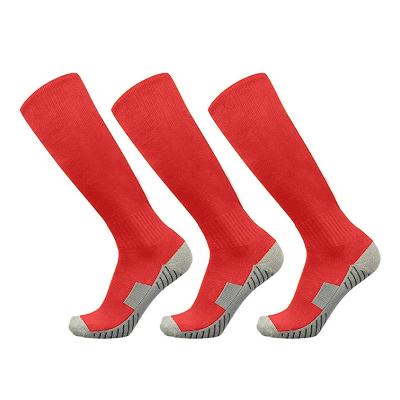 China Breathable Football Soccer Cleats Breathable Team Sport Athletic Knee High Compression Socks For Adult Kids Youth Boys for sale