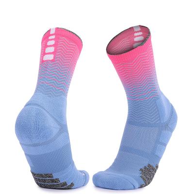 China Breathable Thick Protective Sports Soccer Socks Cushion Soccer Basketball Compression Sports Socks for sale