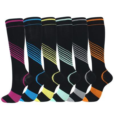 China Breathable Comfortable Crew Knee High Compression Adult Sports Socks for sale