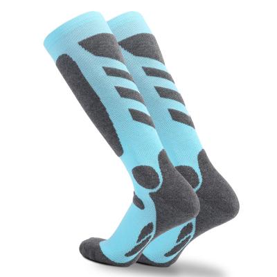 China Breathable Ski Socks Extra Warm Knee High Performance Custom Snow Hiking Snowboard Ski Socks In Outdoor Fit For Women for sale