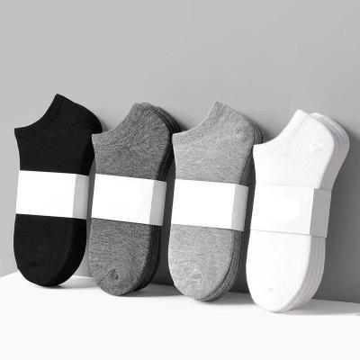 China Wholesale QUICK DRY Men's Cotton Hosiery Solid Color Breathable Low Cut Casual Socks Sports Socks for sale