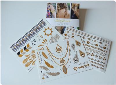 China Hot Stamping Foil Metallic Flash Tattoo Stickers Body Art Long Lasting for sale