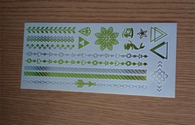 China Fashion metallic temporary adult tattoos promotion with silk screen printing for sale