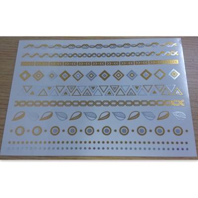 China Body Custom Temporary Tattoo shimmer metallic temporary tattoo for sale