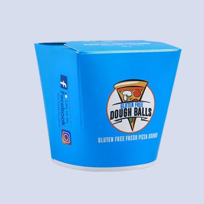 China Printed disposable noodle paper box, printing doner box, kebab box for sale