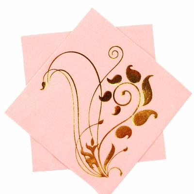 China Printed Decorative Table Napkin Printed Wedding Dinner Christmas Paper Napkin for sale